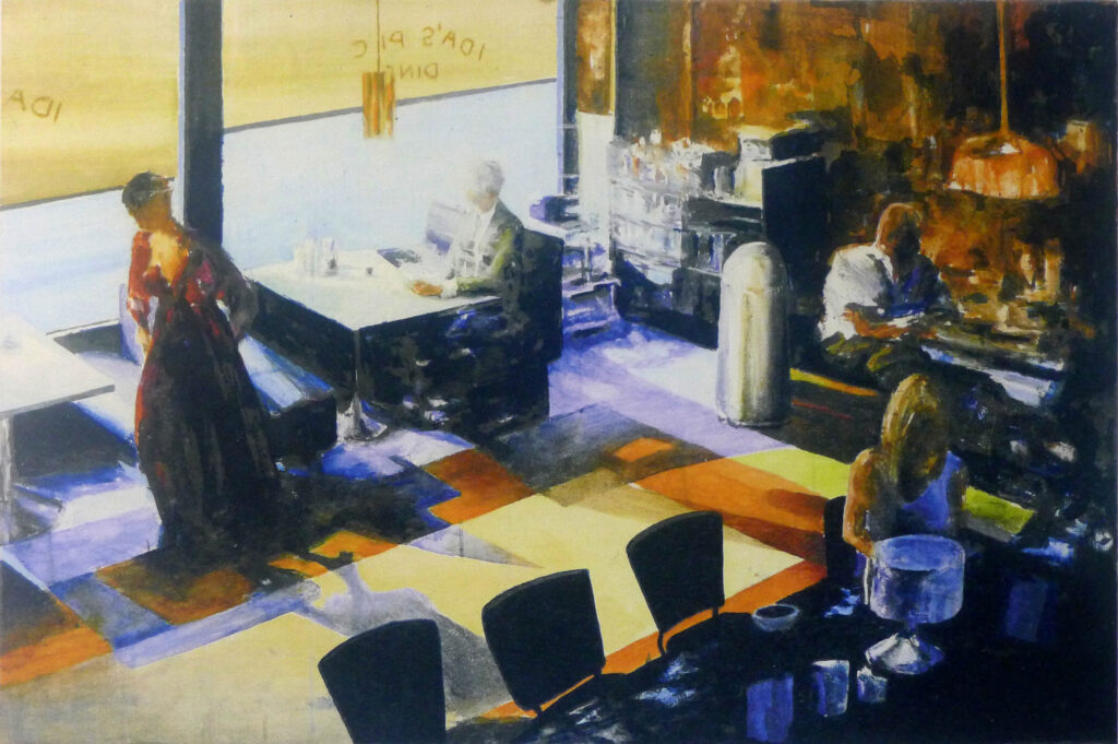 Lars Eje Larsson konstnär - konstverk Diner - Våga Se Konst