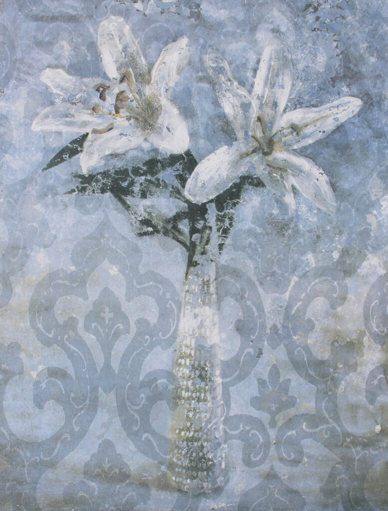 Yngve Brothén konstnär. Konstverk Benämning: YB2 ’Minne av en sommar II’, litografi 29×37,5 cm, upplaga 250. Våga Se - Konst
